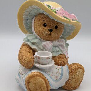 Chapeau Noelle by Lucy Rigg Linda Bear Tea Set Figurine 1993, Limited Edition